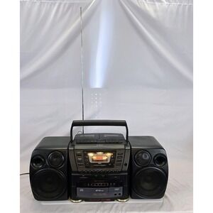 Vntg JVC PC-XC60 Portable Component System Boombox 10 Disc CD Changer No Remote